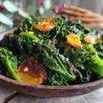 tasty greens with garlic and pine nuts - featured image