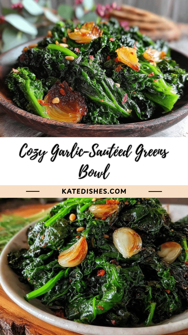 tasty greens with garlic and pine nuts recipe