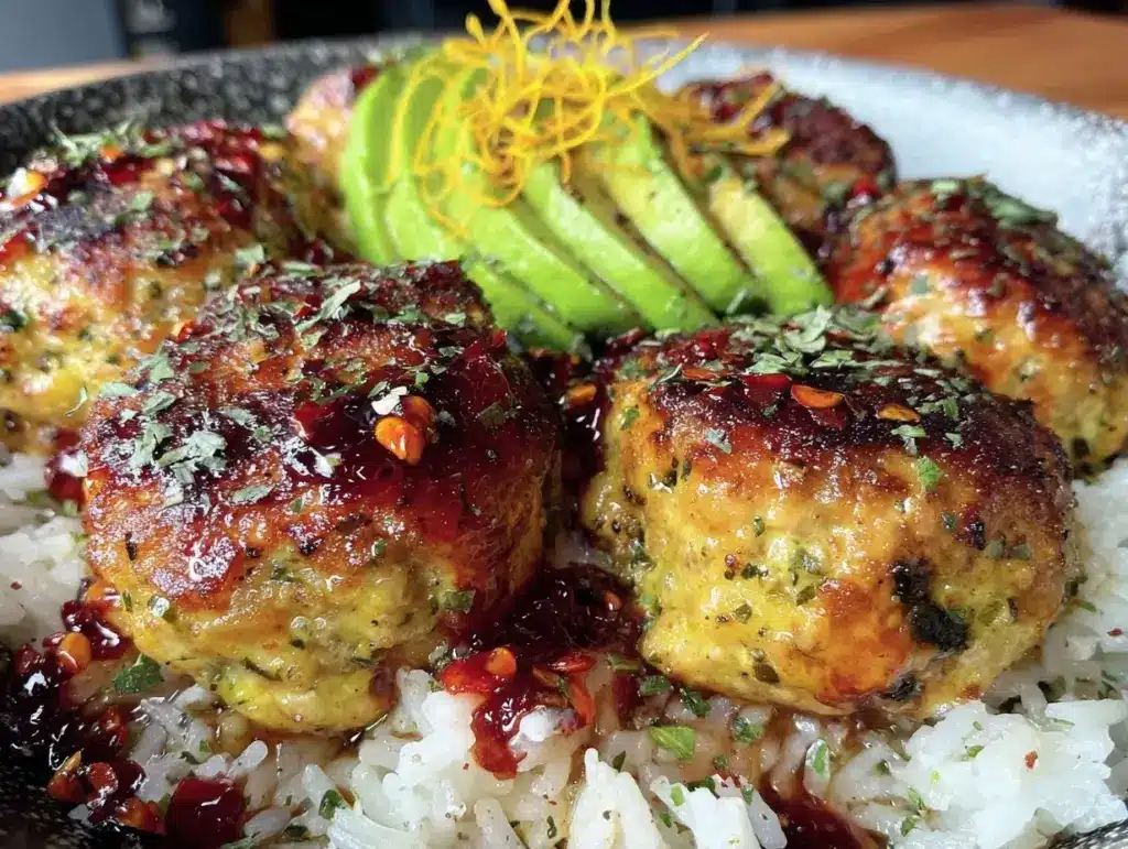 turkey meatball dinner bowl - featured image