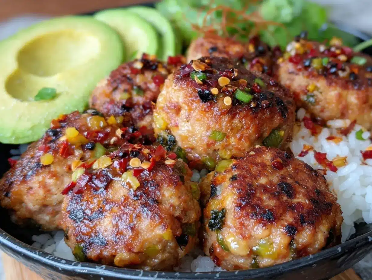 turkey meatball dinner bowl preparation steps