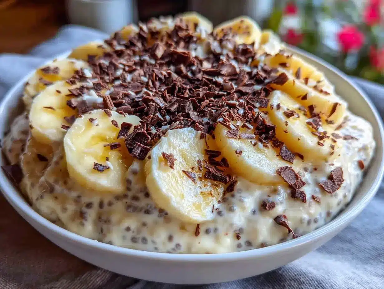 Valentine chia pudding bowl preparation steps