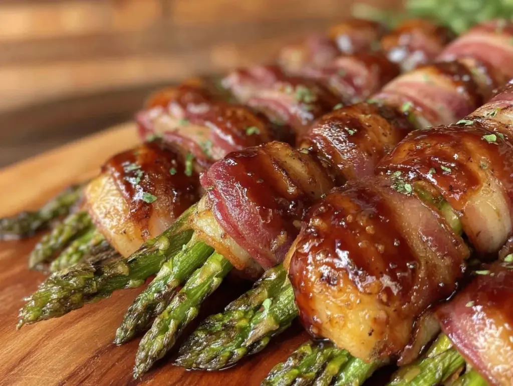 bacon-wrapped asparagus bundles - featured image