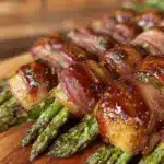 bacon-wrapped asparagus bundles - featured image