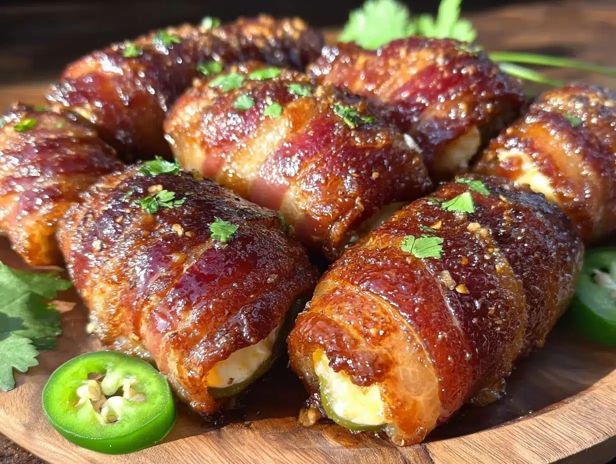 bacon-wrapped jalapeño cream cheese poppers preparation steps