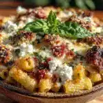 baked ziti with italian sausage and ricotta - featured image