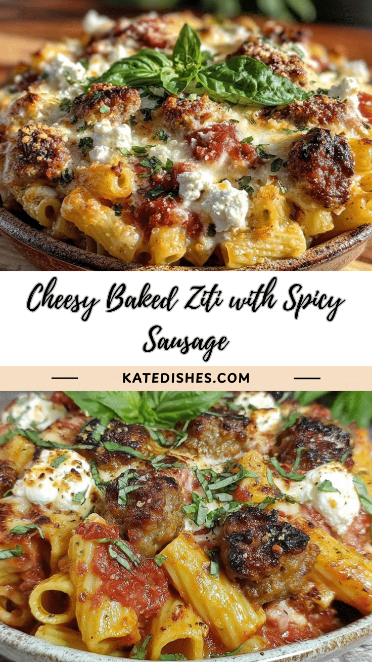 baked ziti with italian sausage and ricotta recipe