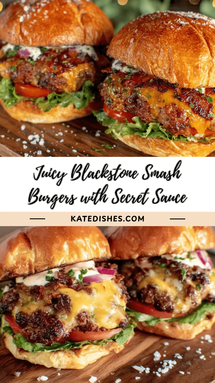 Blackstone smash burgers recipe