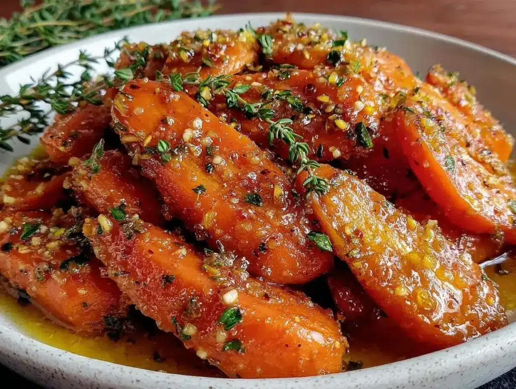 brown butter glazed carrots - featured image