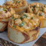 buffalo chicken tortilla pinwheels - featured image
