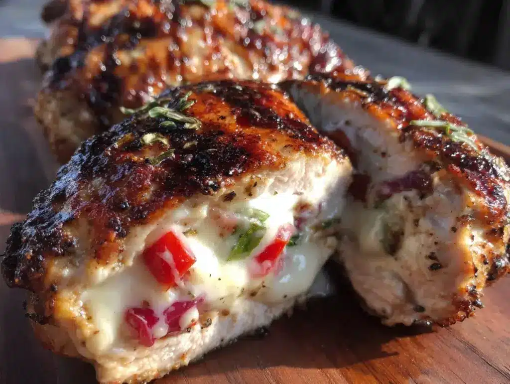 caprese stuffed chicken breast - featured image