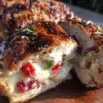 caprese stuffed chicken breast - featured image