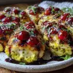 Caprese stuffed chicken breasts - featured image