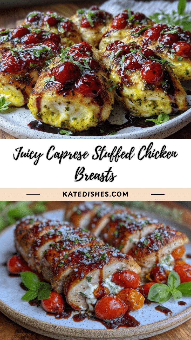 Caprese stuffed chicken breasts recipe