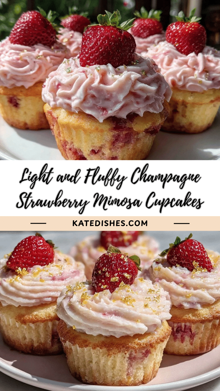 champagne and strawberry mimosa cupcakes recipe