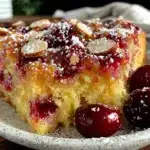 cherry almond coffee cake - featured image