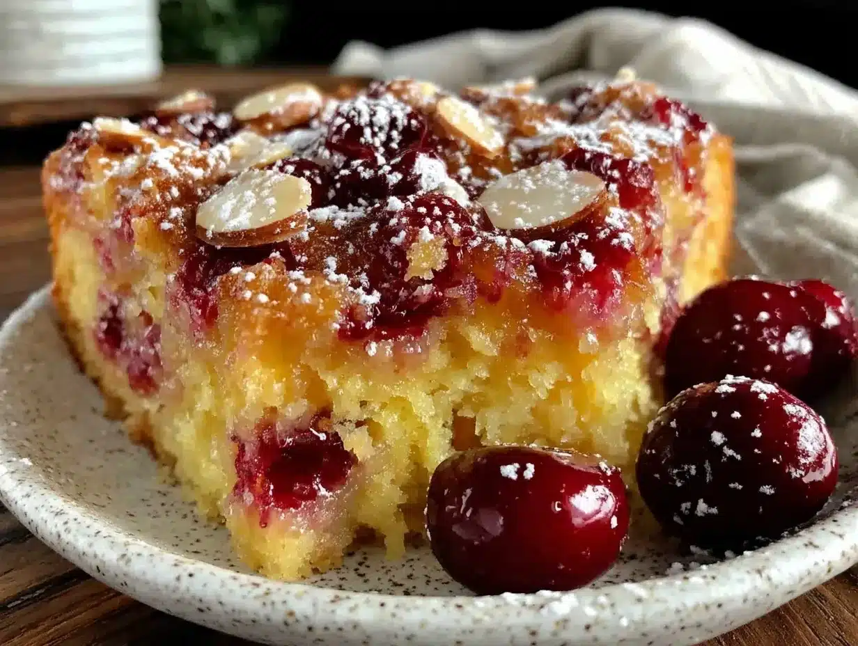 cherry almond coffee cake preparation steps