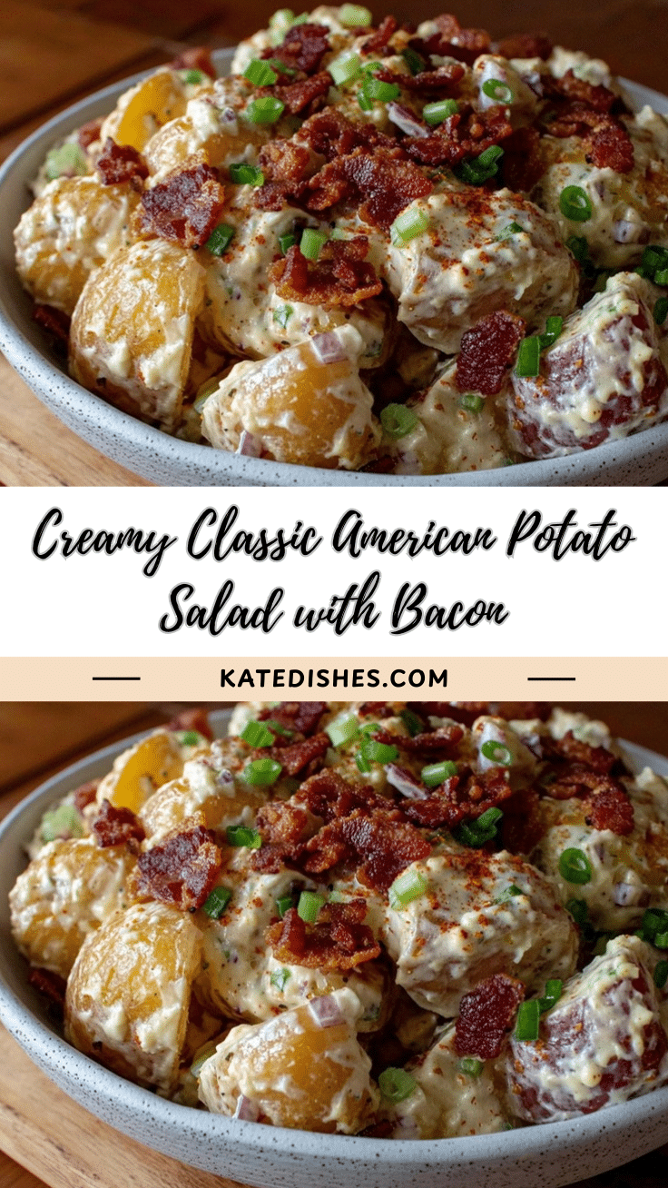 classic american potato salad with bacon recipe