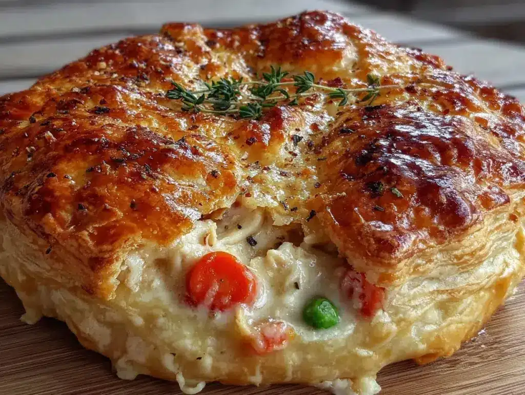 cozy chicken pot pie - featured image