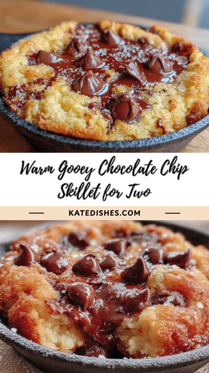 cozy chocolate chip cookie skillet for two recipe
