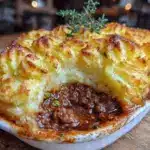 cozy cottage pie with garlic mashed potatoes - featured image