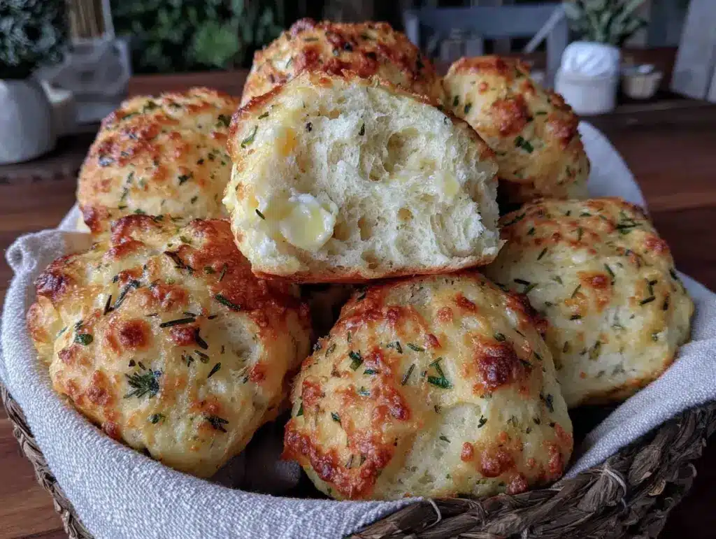 cozy garlic herb dinner rolls - featured image