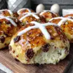 cozy hot cross buns recipe - featured image