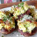 crab-stuffed mushrooms - featured image