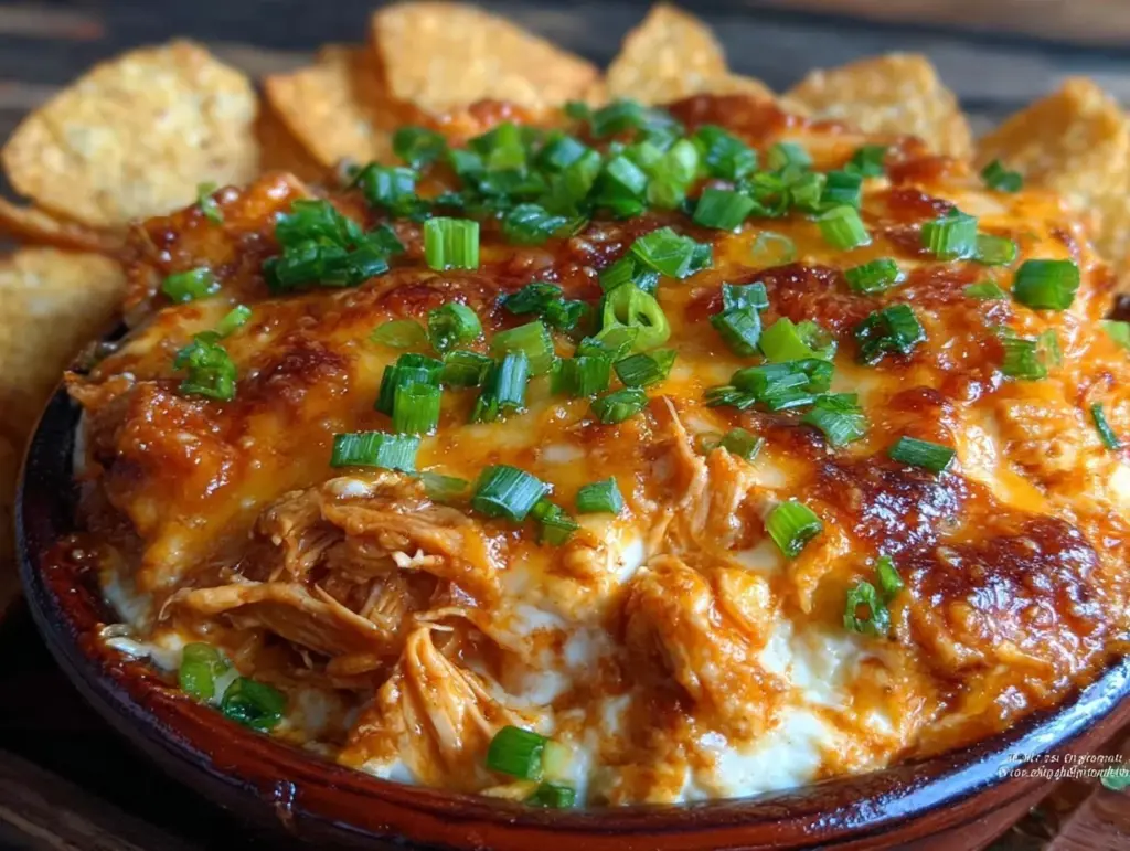 creamy buffalo chicken dip - featured image