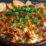 creamy buffalo chicken dip - featured image