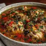 creamy chicken and wild rice soup - featured image