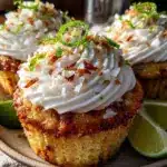 creamy coconut lime cupcakes - featured image