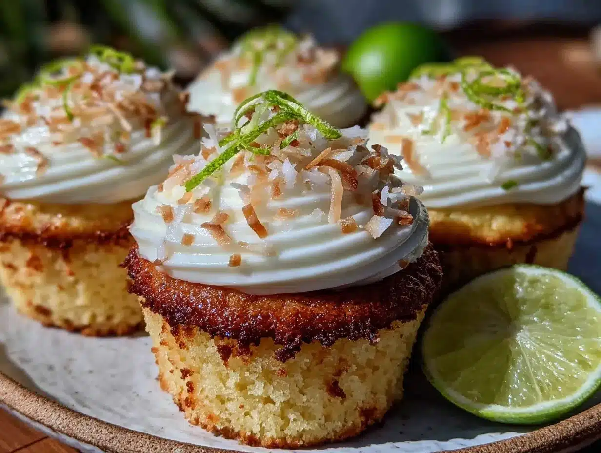 creamy coconut lime cupcakes preparation steps