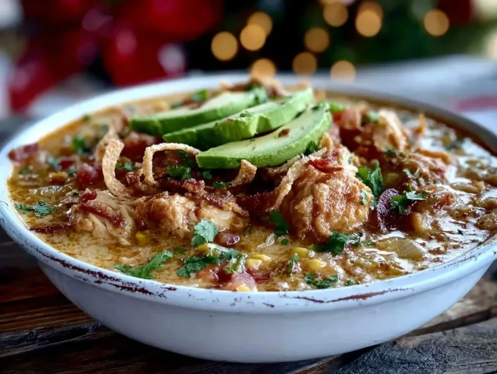 creamy comfort chicken tortilla soup - featured image