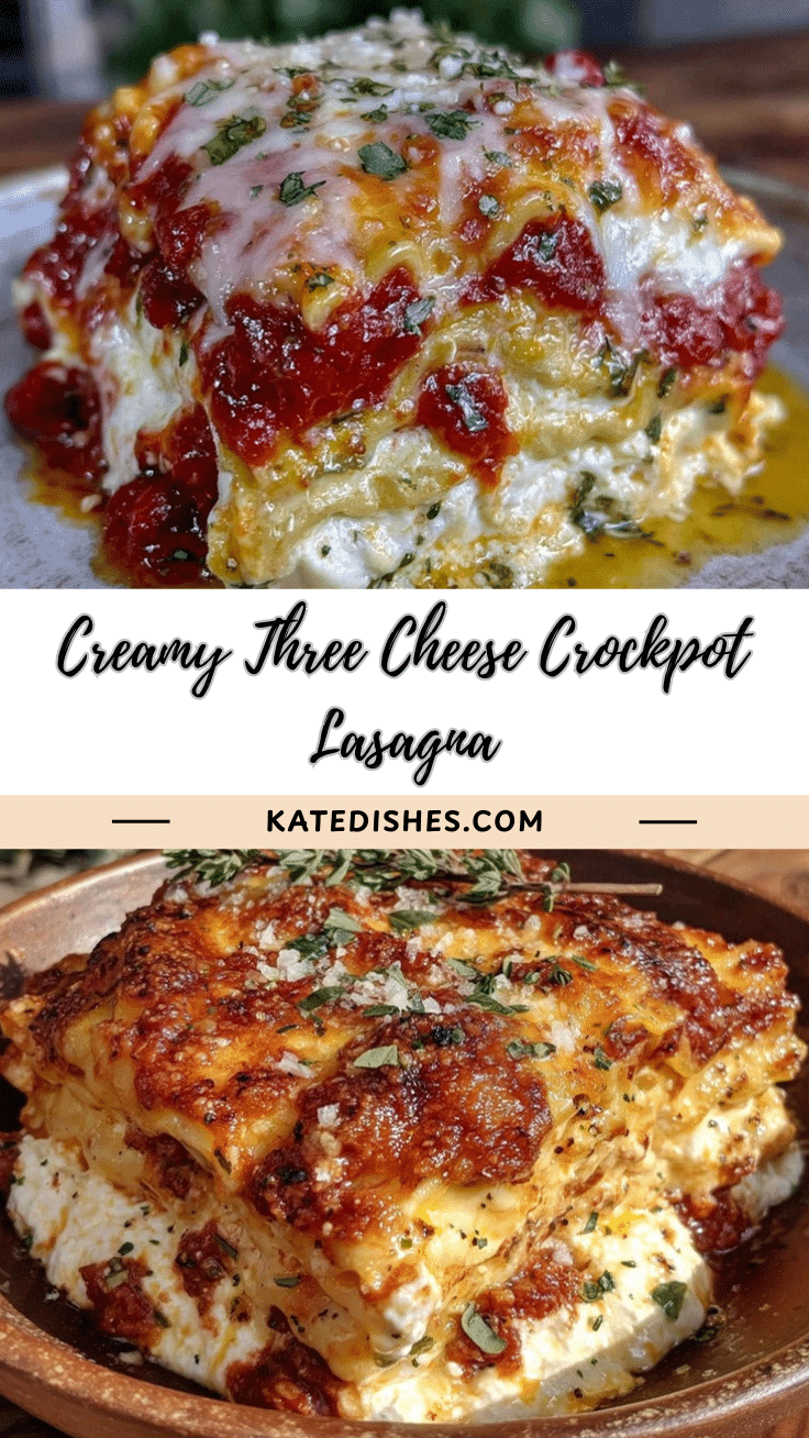 creamy crockpot lasagna recipe