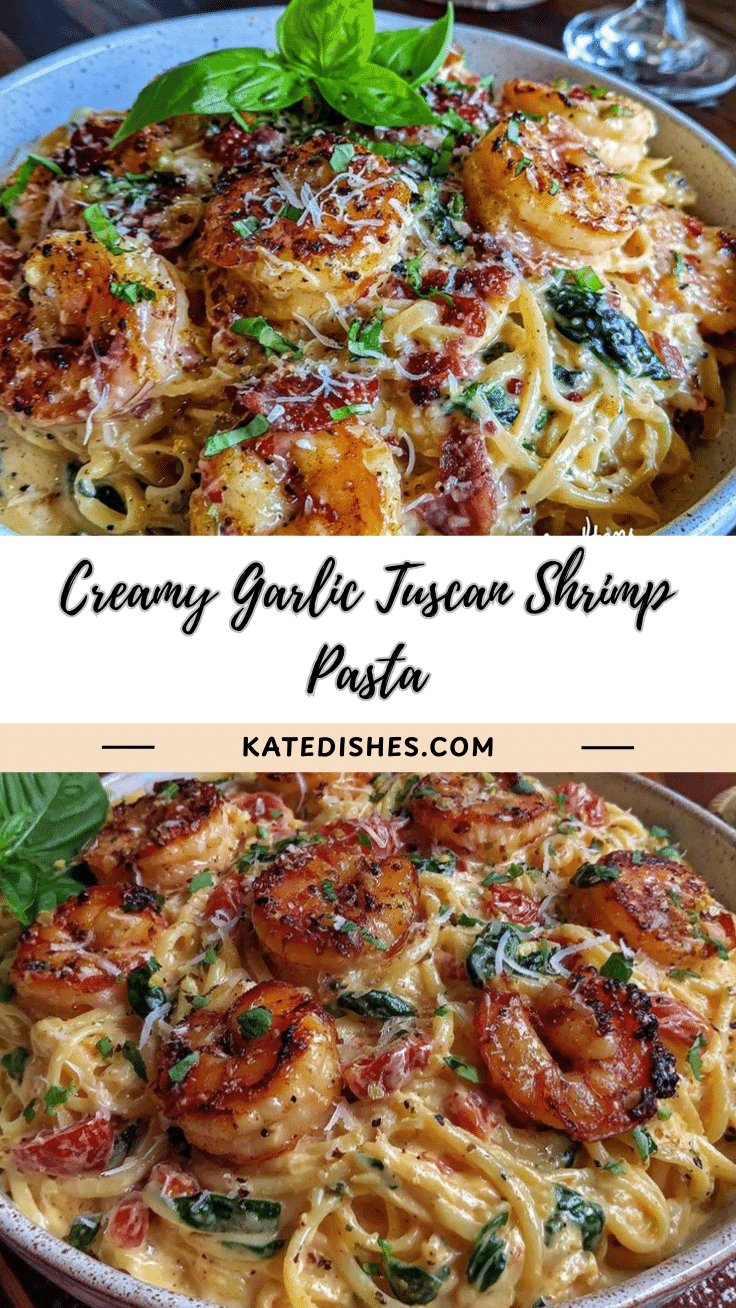 creamy garlic tuscan shrimp pasta recipe