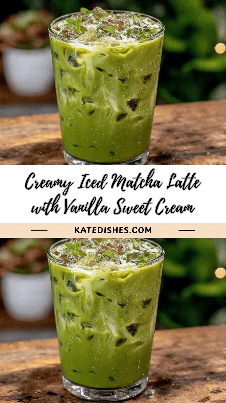 creamy iced matcha latte recipe