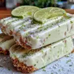creamy key lime pie popsicles - featured image