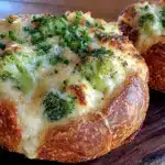 creamy loaded broccoli cheese soup - featured image