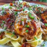creamy marry me chicken pasta - featured image
