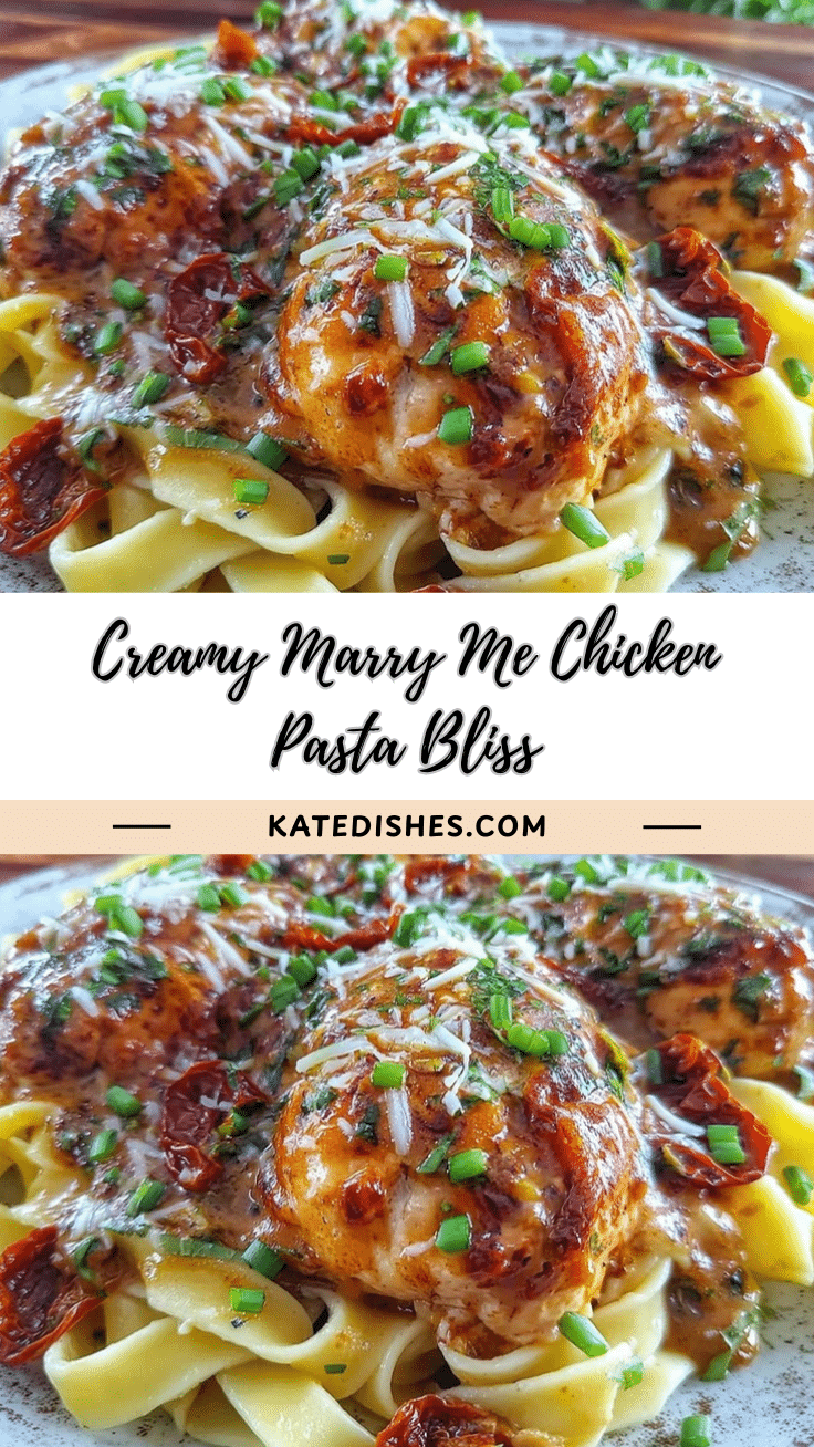 creamy marry me chicken pasta recipe