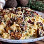 creamy mushroom truffle pasta - featured image