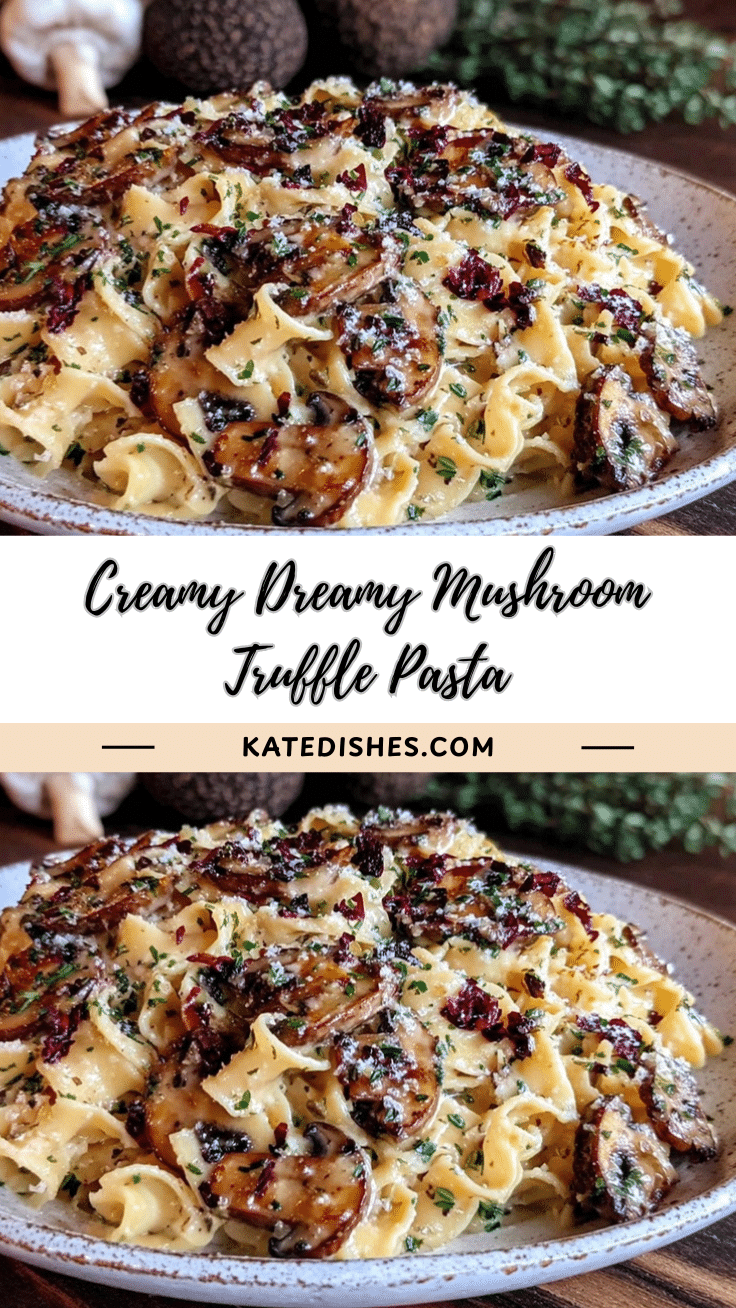 creamy mushroom truffle pasta recipe