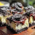 creamy Oreo cheesecake bars - featured image