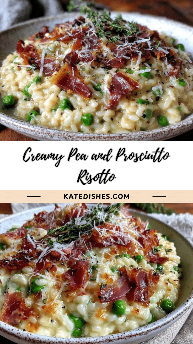 creamy pea and prosciutto risotto recipe