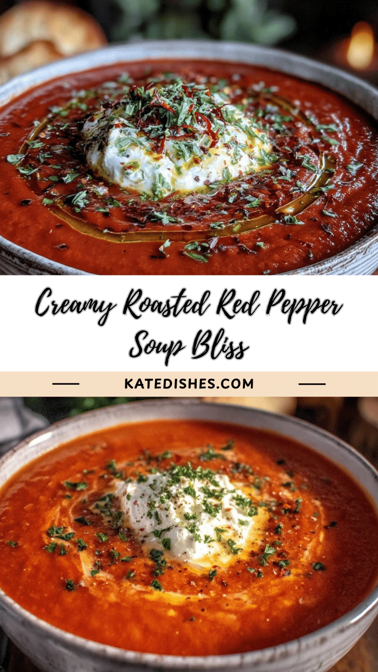creamy roasted red pepper soup with goat cheese recipe