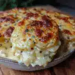 creamy scalloped potatoes au gratin - featured image