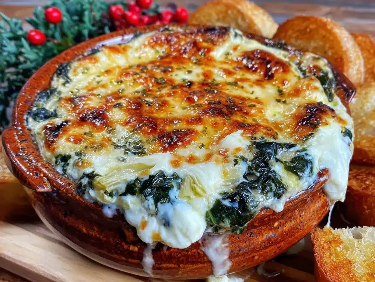 creamy spinach artichoke dip preparation steps