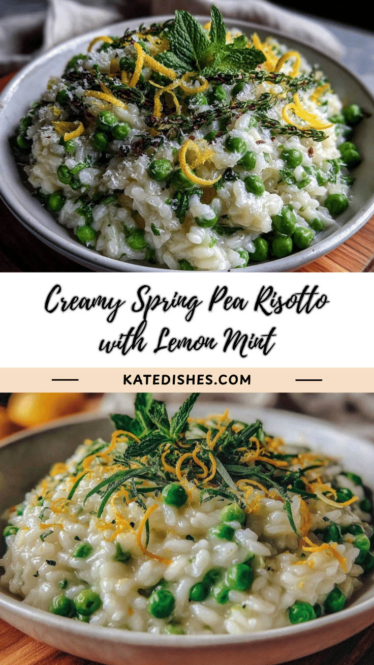 creamy spring pea risotto recipe