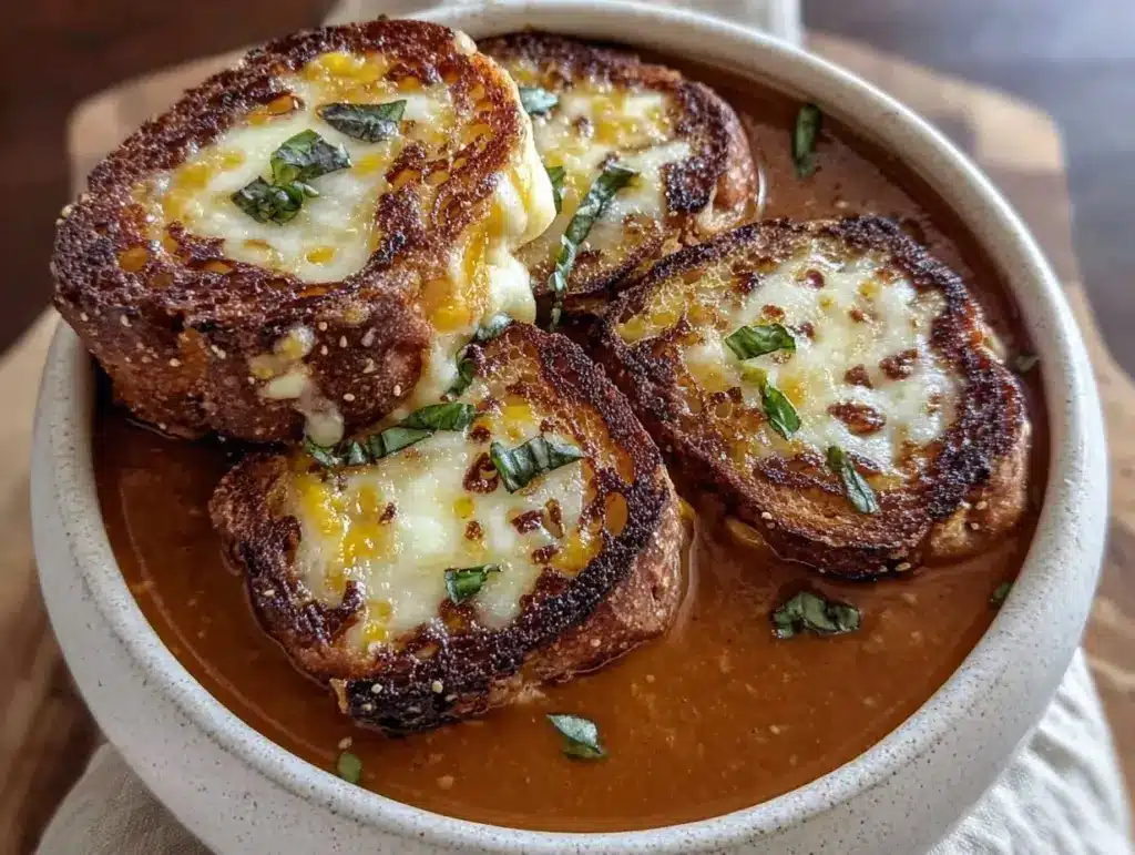 creamy tomato basil soup - featured image