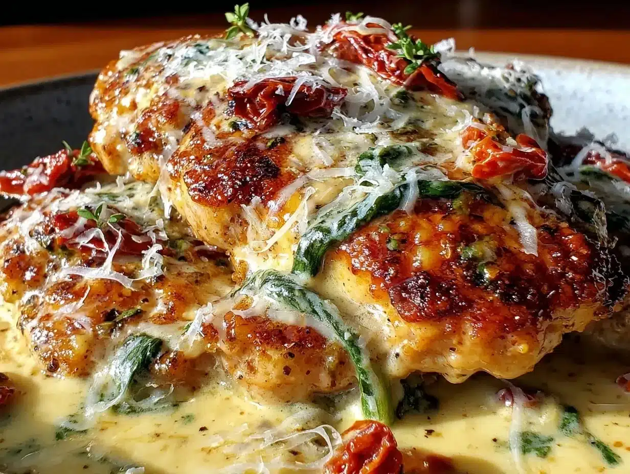 creamy tuscan chicken preparation steps